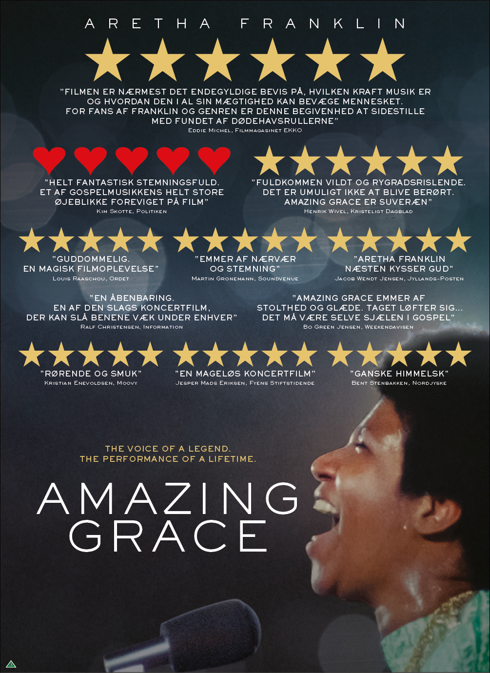 præst på vegne af Manager Aretha Franklin - Amazing Grace - Miracle Film Distribution